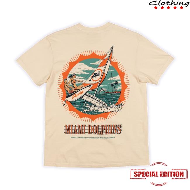 Original Unisex Cream Miami Dolphins X Duvin Designs Co. Setting Sail Classic Shirt Original Unisex Cream Miami Dolphins X Duvin Designs Co. Setting Sail Classic Shirt