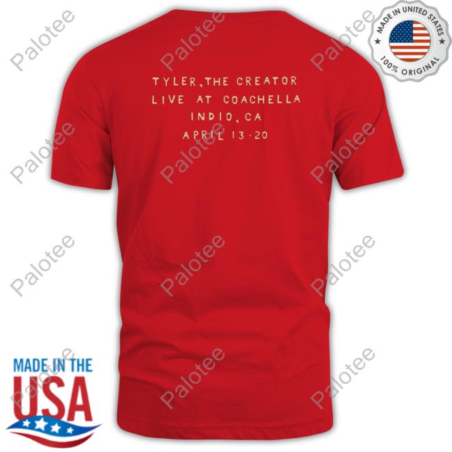 Tyler, The Creator's Coachella Headliner Tee Shirt Tyler, The Creator's Coachella Headliner Tee Shirt