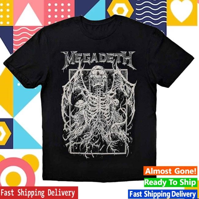 Official Rockabilia Merch Megadeth Vic Rising Hooded Sweatshirt Official Rockabilia Merch Megadeth Vic Rising Hooded Sweatshirt