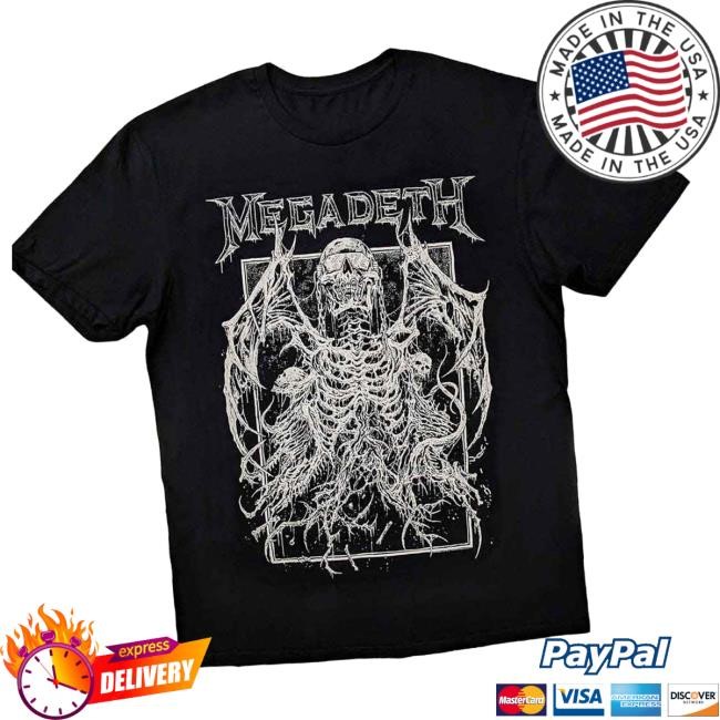 Official Rockabilia Merch Megadeth Vic Rising Hooded Sweatshirt Official Rockabilia Merch Megadeth Vic Rising Hooded Sweatshirt